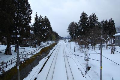 信越本線 雪景色 - 飯塚